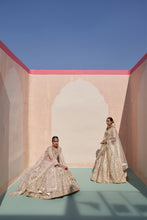 Load image into Gallery viewer, Ivory Double Dupatta Lehenga Set