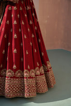 Load image into Gallery viewer, Maroon Double Dupatta Lehenga Set