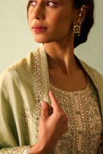 Load image into Gallery viewer, Ivory silk choga set