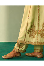 Load image into Gallery viewer, Green Tissue Choga Set