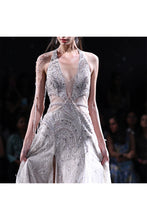 Load image into Gallery viewer, Xena Shimmer Tulle Halter Gown