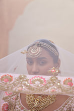 Load image into Gallery viewer, Blush Pink Double Dupatta Lehenga Set