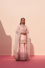 Load image into Gallery viewer, PINK RAW SILK SHARARA SET