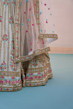 Load image into Gallery viewer, Ivory Double Dupatta Lehenga Set