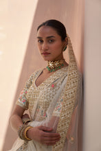 Load image into Gallery viewer, Ivory Double Dupatta Lehenga Set