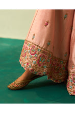 Load image into Gallery viewer, PINK RAW SILK SHARARA SET