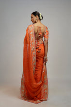 Load image into Gallery viewer, Golconda Fez saree set