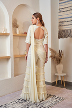 Load image into Gallery viewer, OFF-WHITE FRILL GARARA SAREE