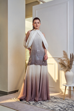 Load image into Gallery viewer, OMBRE SEQUINED SHARARA KURTA SET