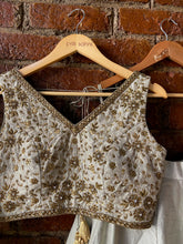 Load image into Gallery viewer, Grey raw silk lehenga Set