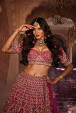 Load image into Gallery viewer, Rani heavily embroidered lehenga