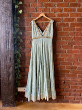 Load image into Gallery viewer, Dusty Blue Lucknowi Gown