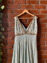 Load image into Gallery viewer, Dusty Blue Lucknowi Gown