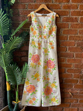 Load image into Gallery viewer, Ivory raw silk Handpainted jumpsuit