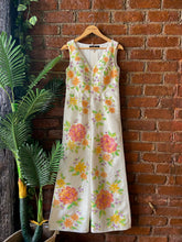 Load image into Gallery viewer, Ivory raw silk Handpainted jumpsuit