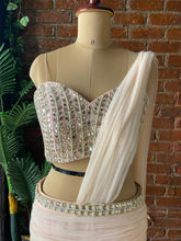 Load image into Gallery viewer, Powder Pink Draped saree