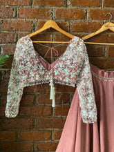 Load image into Gallery viewer, Rose Taupe Lehenga set