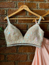 Load image into Gallery viewer, Peach sequin work Lehenga set