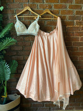Load image into Gallery viewer, Peach sequin work Lehenga set