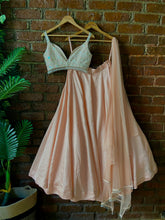 Load image into Gallery viewer, Peach sequin work Lehenga set