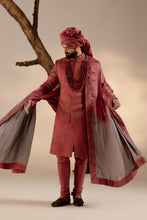 Load image into Gallery viewer, Red Ochre Sherwani Set