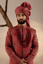 Load image into Gallery viewer, Red Ochre Sherwani