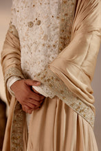 Load image into Gallery viewer, Ivory & Gold Sherwani set