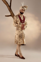 Load image into Gallery viewer, Frosted Almond Sherwani Set
