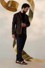 Load image into Gallery viewer, Black & Gold Short Jacket