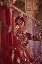 Load image into Gallery viewer, Maroon heavily hand embroidered lehenga
