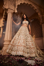 Load image into Gallery viewer, Peach heavily embroidered lehenga