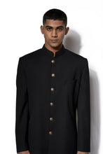 Load image into Gallery viewer, Black Basic Long Jacket Set