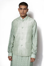 Load image into Gallery viewer, Mint Green Bundi Kurta Set