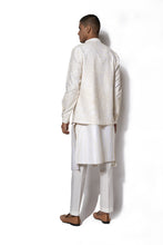 Load image into Gallery viewer, Ivory Layered Embroidered Kurta Set