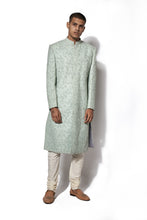 Load image into Gallery viewer, Pistachio Green Hand Emboidered Sherwani Set