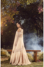 Load image into Gallery viewer, PEACH LEHENGA SET WITH CAPE AND BUSTIER