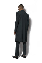 Load image into Gallery viewer, Forest Green Asymmetrical layered Long Jacket Set