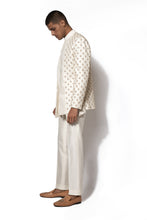 Load image into Gallery viewer, Ivory Embroidered Layered Bandhgala