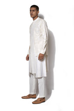 Load image into Gallery viewer, Ivory Layered Embroidered Kurta Set