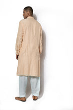 Load image into Gallery viewer, Peach Front Open Kurta Set