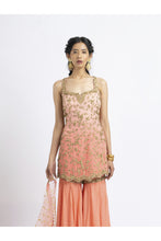 Load image into Gallery viewer, CORAL OMBRÉ DYED GARARA SET