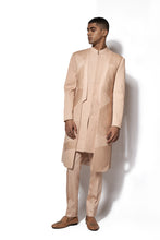 Load image into Gallery viewer, Peach Asymmetrical Long Jacket Set