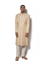 Load image into Gallery viewer, Beige Hand Embroidered Sherwani Set