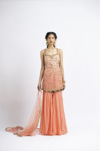 Load image into Gallery viewer, CORAL OMBRÉ DYED GARARA SET
