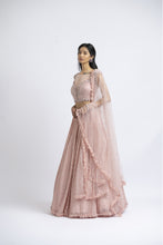 Load image into Gallery viewer, SOFT ROSE LEHENGA CHOLI SET