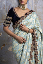 Load image into Gallery viewer, JADE GREEN BANARSI SAREE