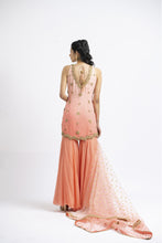 Load image into Gallery viewer, CORAL OMBRÉ DYED GARARA SET