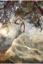 Load image into Gallery viewer, JADE GREEN LEHENGA
