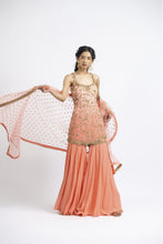 Load image into Gallery viewer, CORAL OMBRÉ DYED GARARA SET