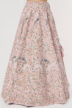 Load image into Gallery viewer, Pink raw silk embroidered lehenga